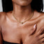 Havana Puff Heart Cuban Necklace