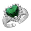 Icy Heart Ring