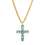 Chromatic Colorful Cross Necklace