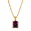 Single Gem Necklace Gold