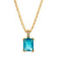 Single Gem Necklace Gold