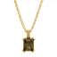 Single Gem Necklace Gold