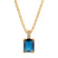 Single Gem Necklace Gold