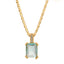 Single Gem Necklace Gold