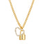 Heart On Lock Necklace