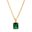 Single Gem Necklace Gold