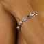 Iris Purple Solstice Gemstone Bracelet