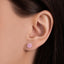 Frozen Berry Moissanite Stud Earrings (5MM)