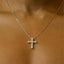 Essential Cross Necklace (Moissanite)