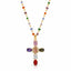 Mosaic Jewels Beaded Cross Rosary
