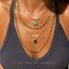 Gilded Stone Necklace (Unisex)