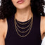 7 Stone Moissanite Row Necklace