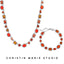 Sunset Orange Solstice Gemstone Bundle (Necklace & Bracelet)