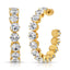Round Shape CZ Hoops