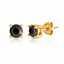 Midnight Moissanite Stud Earrings (5mm)