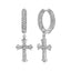 Virtue Mini Cross Hoop Earrings