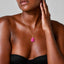 Pink Berry Buddha Necklace