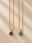 Gilded Stone Necklace (Unisex)