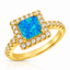 Square Opal Ring
