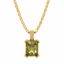 Single Gem Necklace Gold