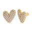 Stone Cold CZ Heart Earrings