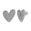Stone Cold CZ Heart Earrings