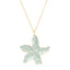 Aqua Starfish Necklace (Reversible)