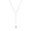 Cross Rosary Style Necklace