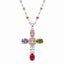 Mosaic Jewels Beaded Cross Necklace