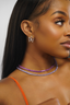 Malibu Tennis Necklace (Dark Pink)
