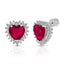 Icy Heart Earrings