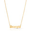 Zodiac Nameplate Necklace