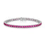 Dark Pink Tennis Bracelet