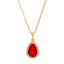 Teardrop Gemstone Necklace