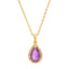 Teardrop Gemstone Necklace