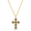 Icy Cross Necklace (Emerald)