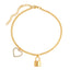 Heart on Lock Bracelet