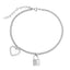 Heart on Lock Bracelet