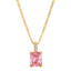 Single Gem Necklace Gold