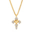 Havana Heart Cross Necklace