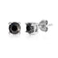 Midnight Moissanite Stud Earrings (5mm)