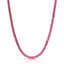 Dark Pink Tennis Necklace