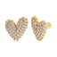 Stone Cold CZ Heart Earrings