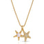 Peek A Boo Pearl, Starfish Necklace