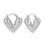 Havana Puff Heart Earrings