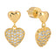 Small Heart Drop Earrings
