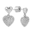 Small Heart Drop Earrings