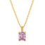 Single Gem Necklace Gold