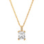 Single Gem Necklace Gold