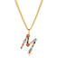 Multicolor Letter Necklace